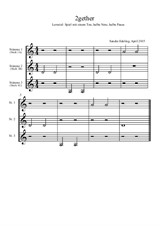 2gether - für 3 Melodieinstrumente in C